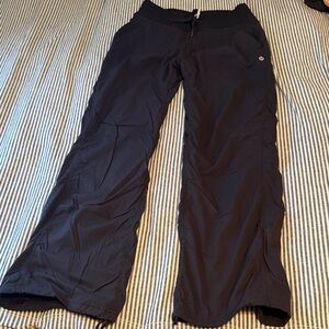 Lululemon Black Striped Lined Athletic Pants